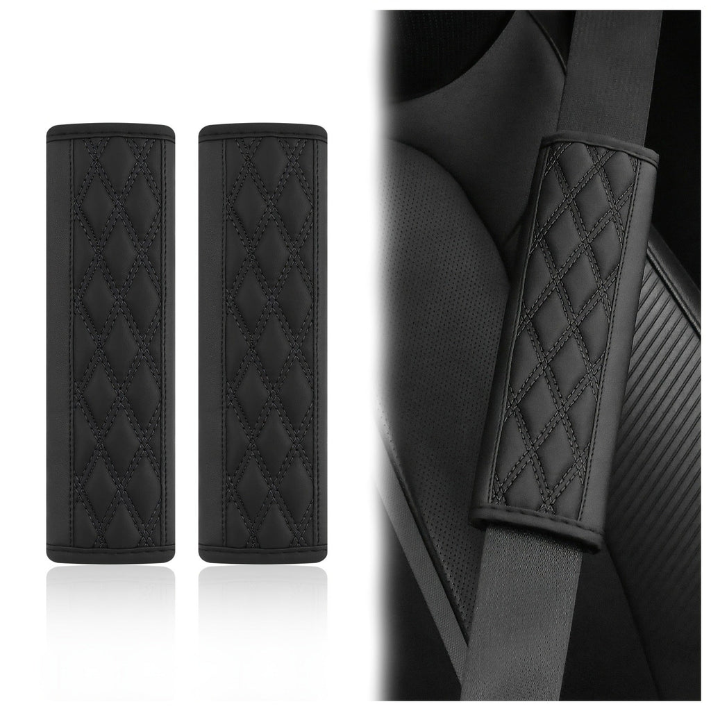 Almohadillas de Hombro para Cinturón de Seguridad de Cuero PU Acolchado Bowlift