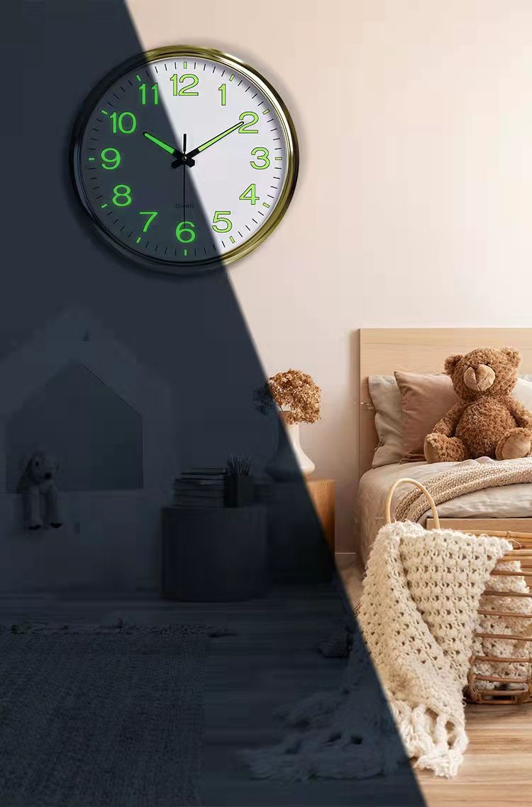 Reloj de Pared Brillante Silencioso 30 Cm