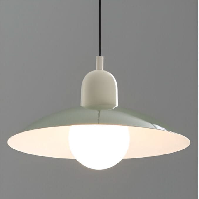 BowLift | Lámpara Colgante Macaron Bauhaus Moderna – Pantalla de Hierro