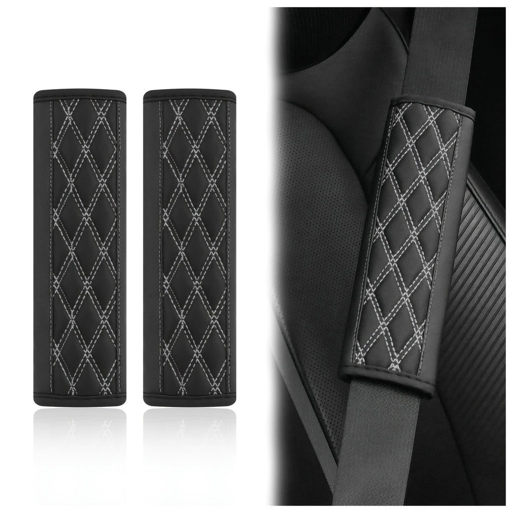 Almohadillas de Hombro para Cinturón de Seguridad de Cuero PU Acolchado Bowlift