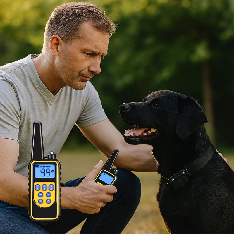 PROCANIS – Collar de entrenamiento para perros impermeable con control remoto y 3 modos