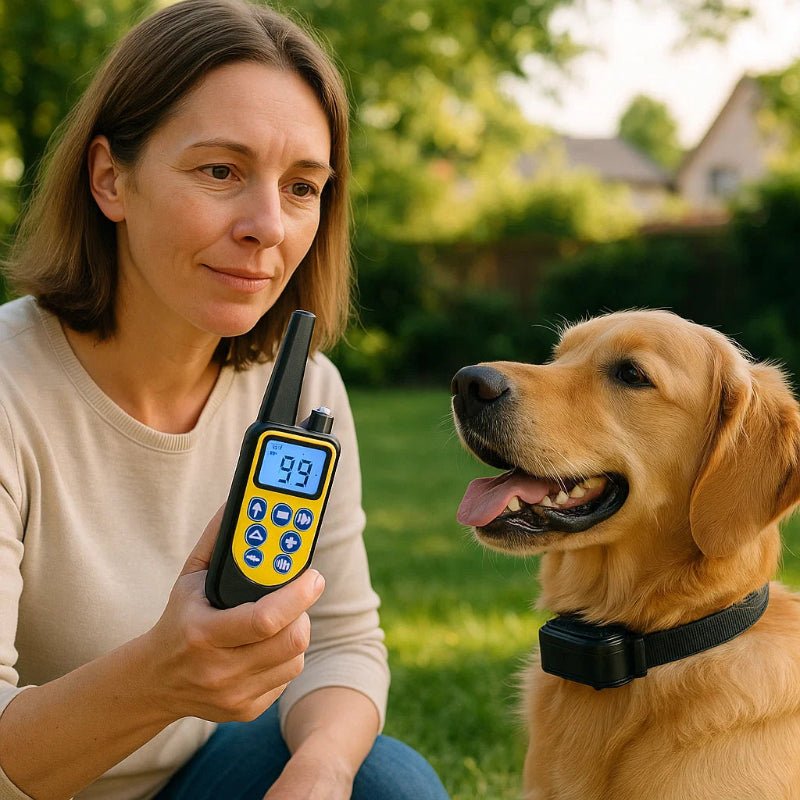 PROCANIS – Collar de entrenamiento para perros impermeable con control remoto y 3 modos