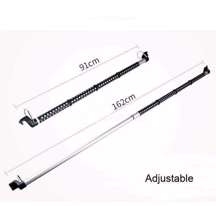 Perchero de Ropa Ajustable para Automóvil, 35–39 Pulgadas, Capacidad de 30 lb