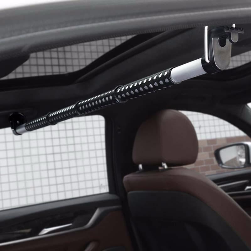 Perchero de Ropa Ajustable para Automóvil, 35–39 Pulgadas, Capacidad de 30 lb