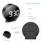 Reloj Digital de Mesa con Fuente de Luz