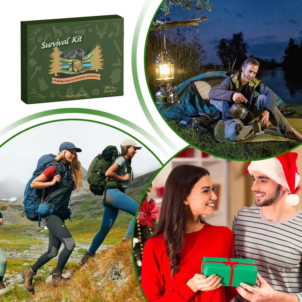 GEARCRAFT 2026 – Calendario de adviento de supervivencia de 24 días con herramientas esenciales para actividades al aire libre