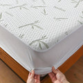 Protector de colchón de bambú con capa de aire refrigerante 3D – ropa de cama transpirable y duradera para colchones tipo queen y king