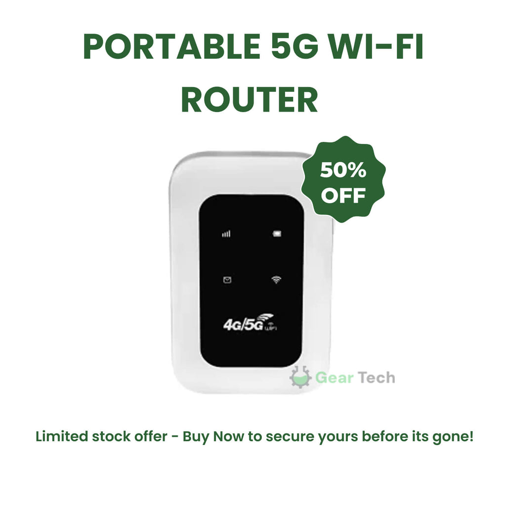 Lisslune | Enrutador Wi-Fi portátil 5G | Conexión segura y de alta velocidad para viajes y uso en casa