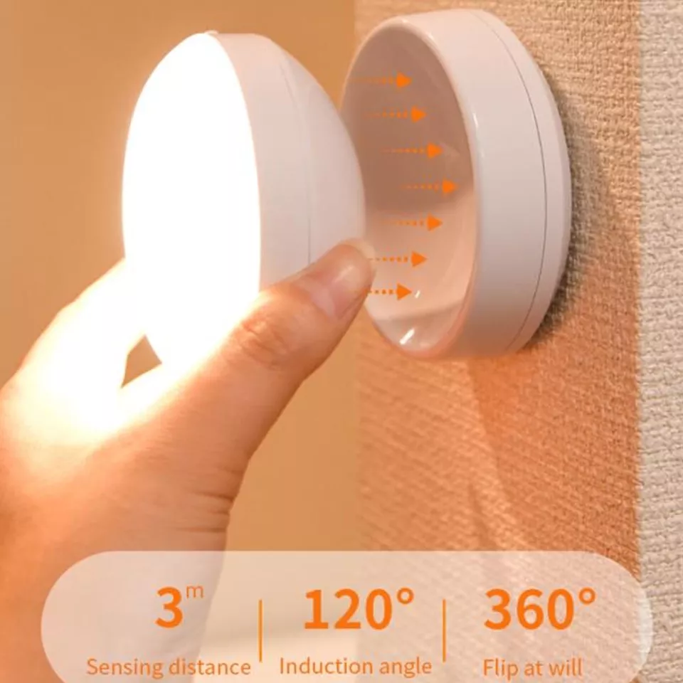 Oralee - Luz de Pared LED con Sensor de Movimiento Rotatable 360°