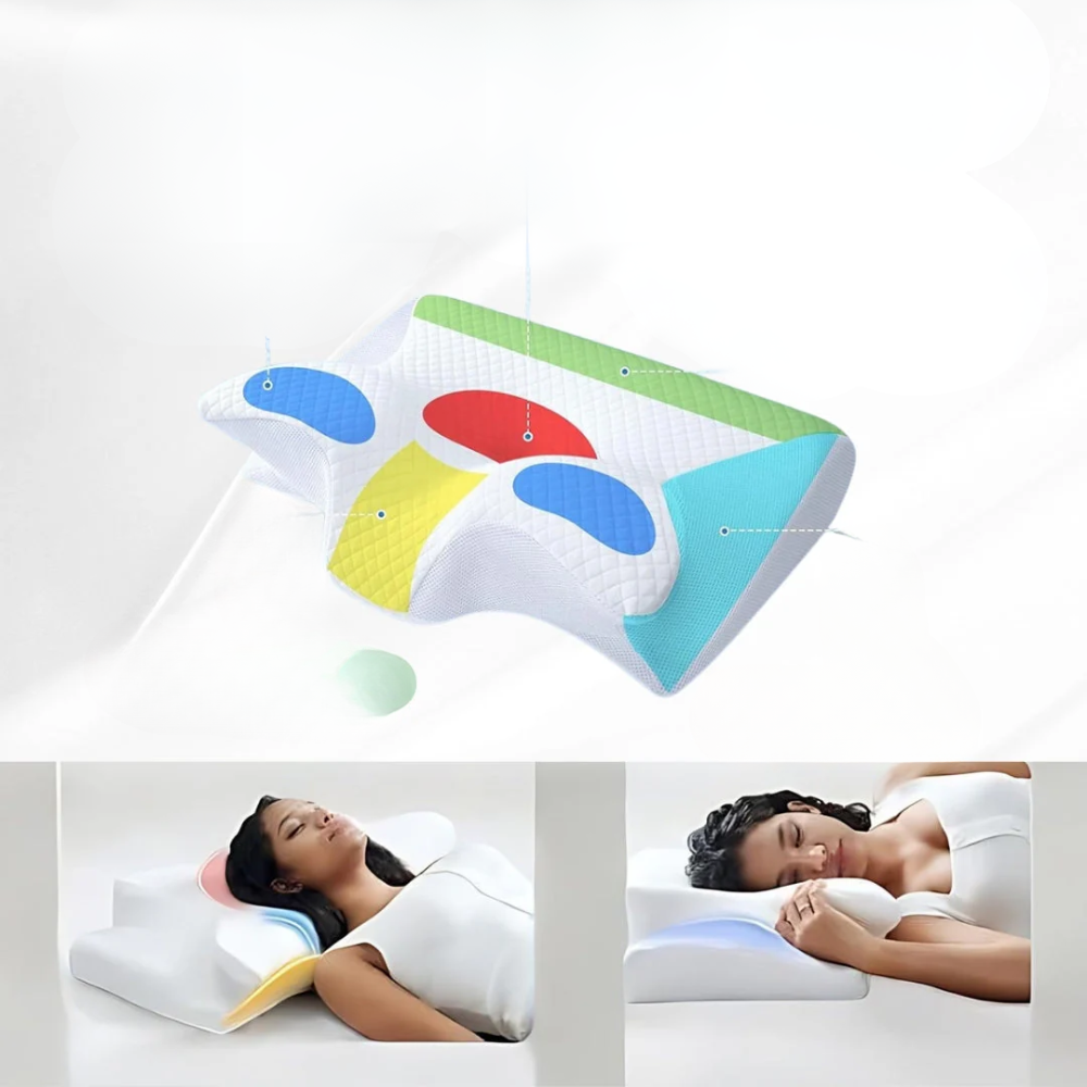 Almohada Ortopédica Ajustable para Todas las Posiciones de Sueño