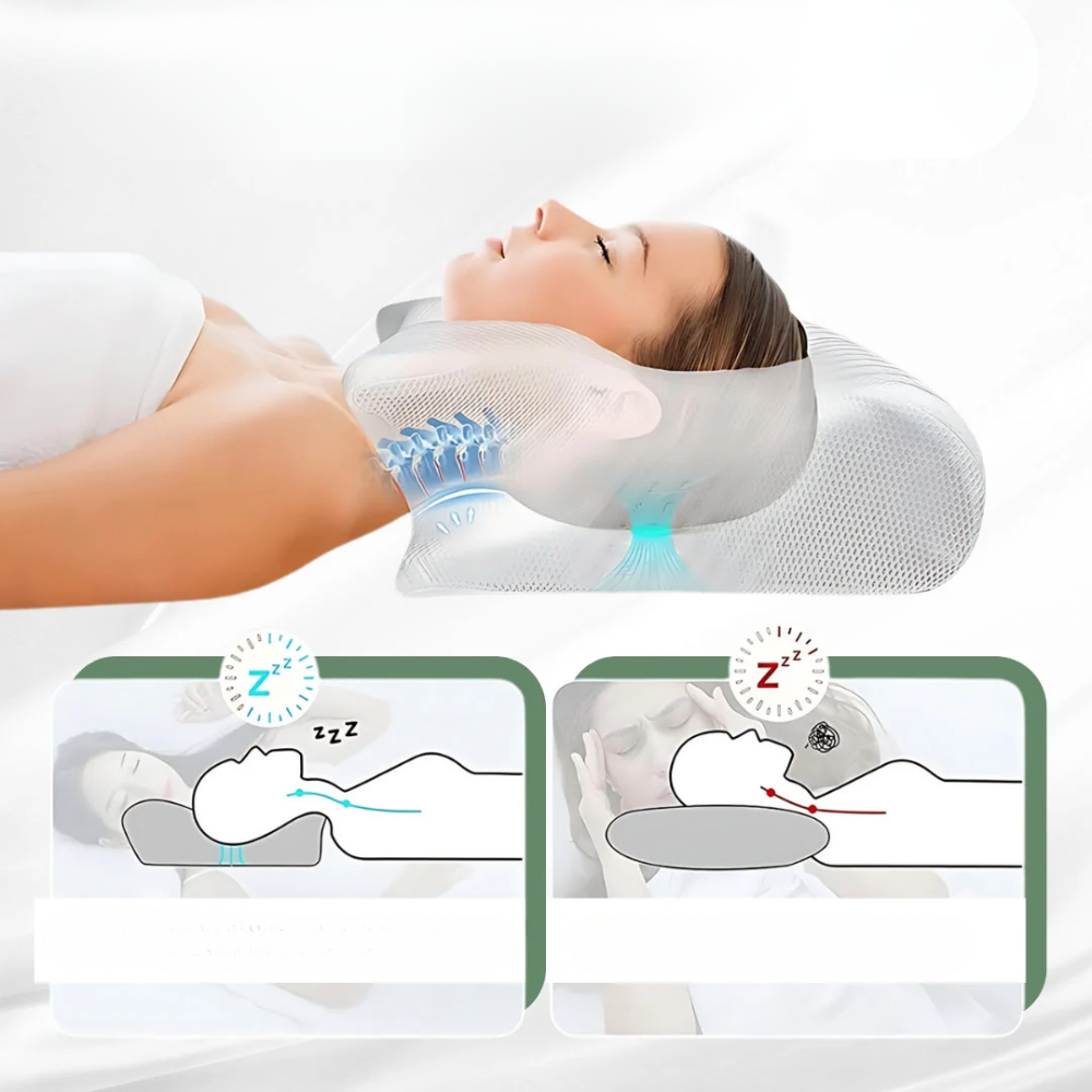 Almohada Ortopédica Ajustable para Todas las Posiciones de Sueño