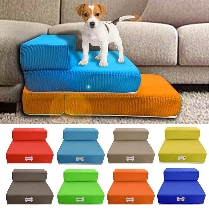 Escaleras ortopédicas para mascotas – Construcción de doble capa con espuma de malla para perros y gatos pequeños