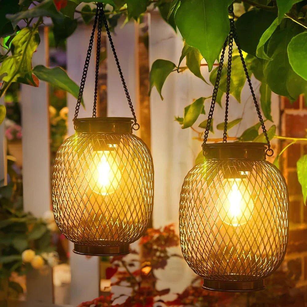 Faroles Solares para Exteriores | Iluminación Automática con Sensor de Crepúsculo para Patios y Jardines
