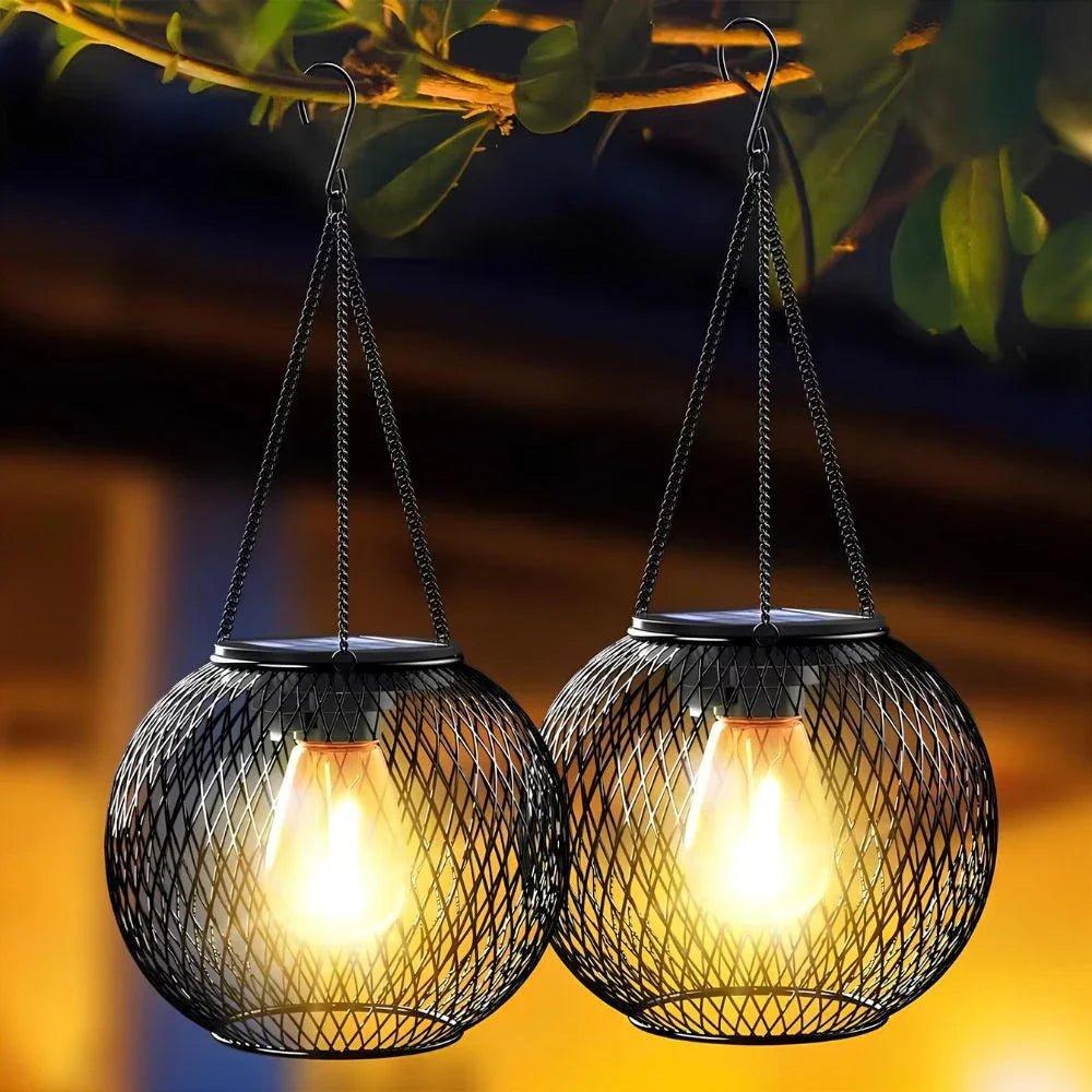 Faroles Solares para Exteriores | Iluminación Automática con Sensor de Crepúsculo para Patios y Jardines