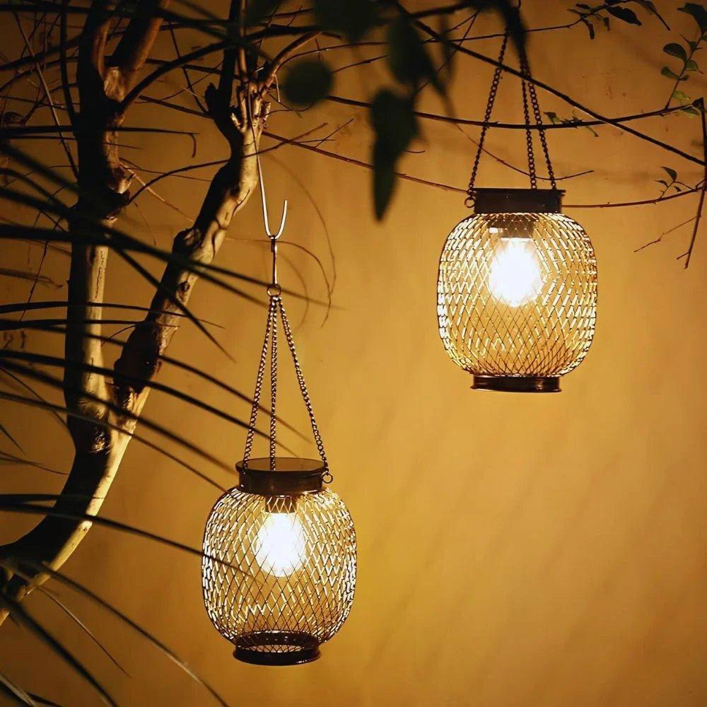 Faroles Solares para Exteriores | Iluminación Automática con Sensor de Crepúsculo para Patios y Jardines