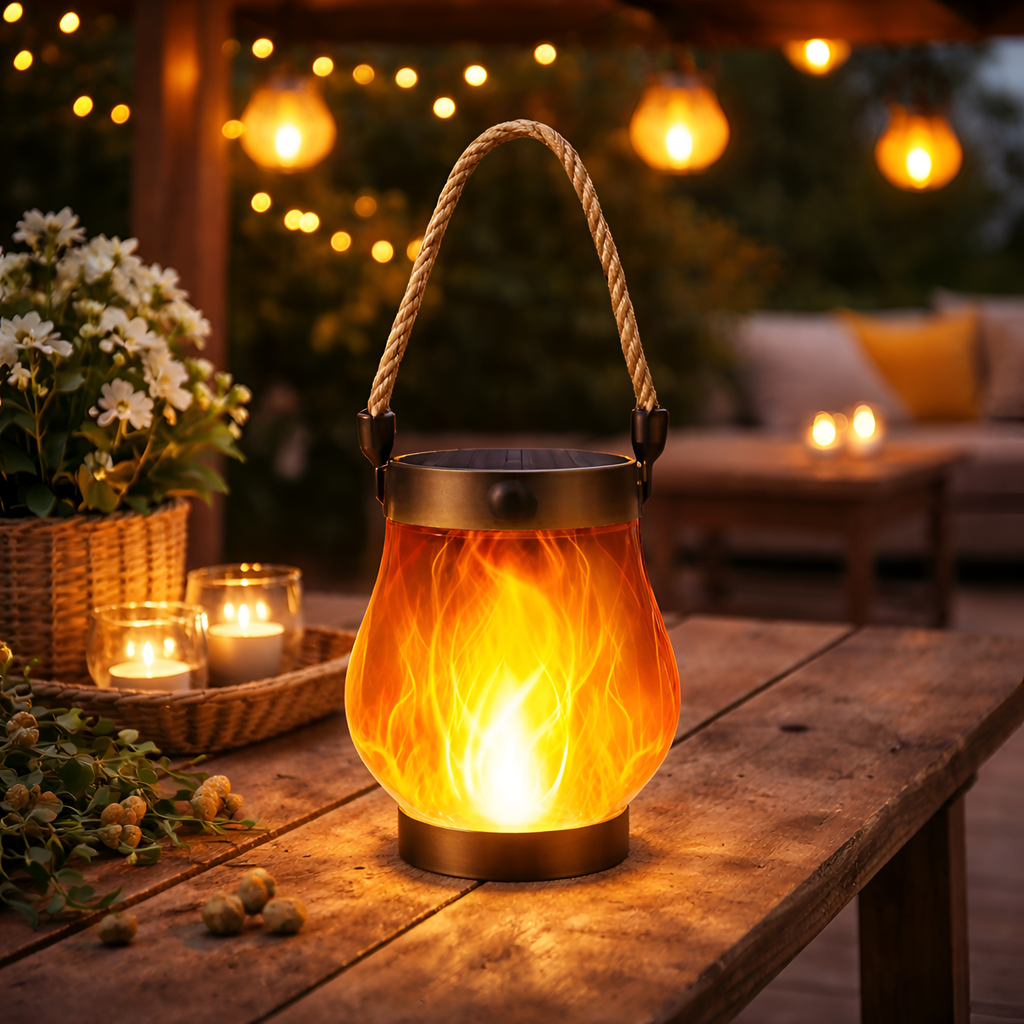 Helion - Farol Solar Llama Danza Exterior