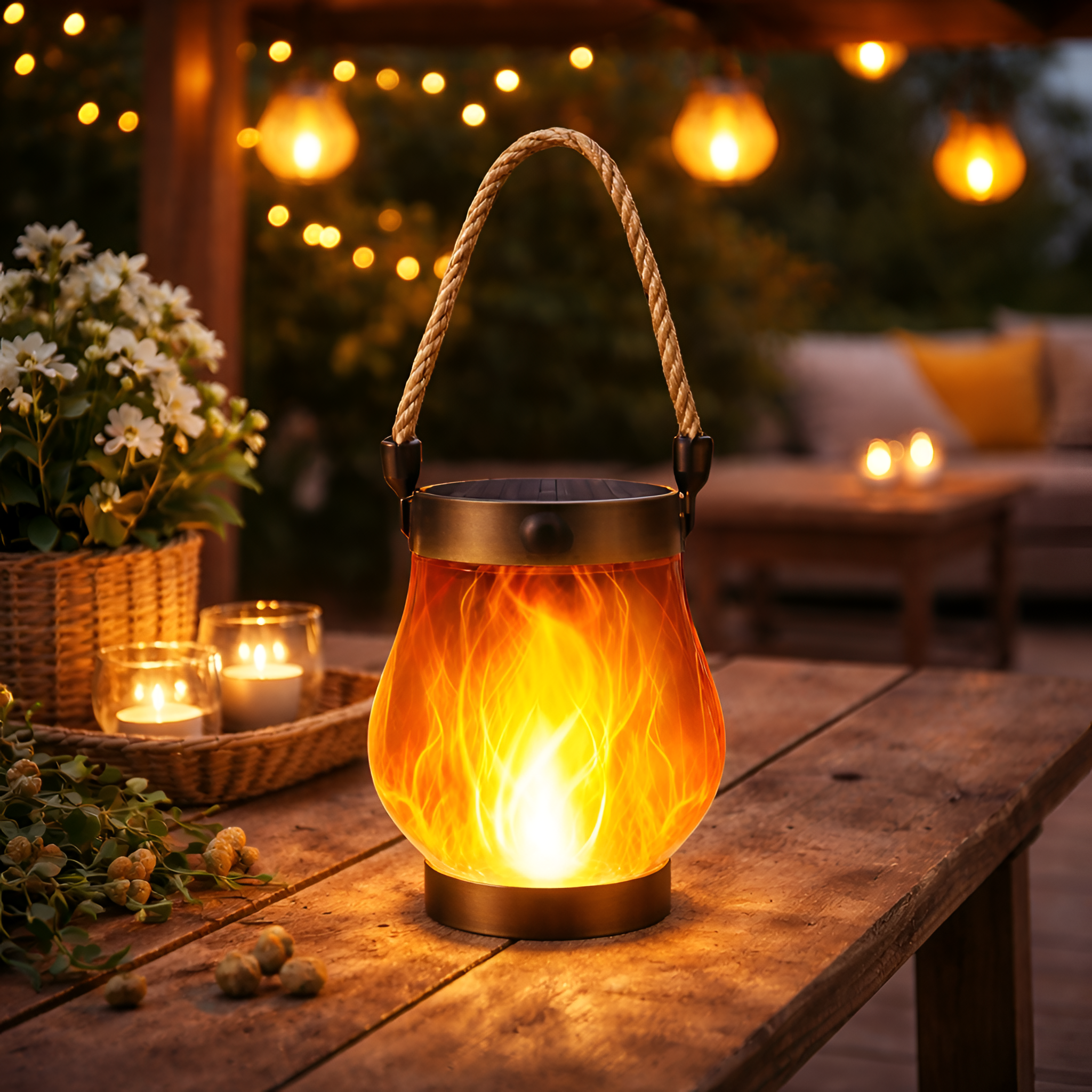 Helion - Farol Solar Llama Danza Exterior