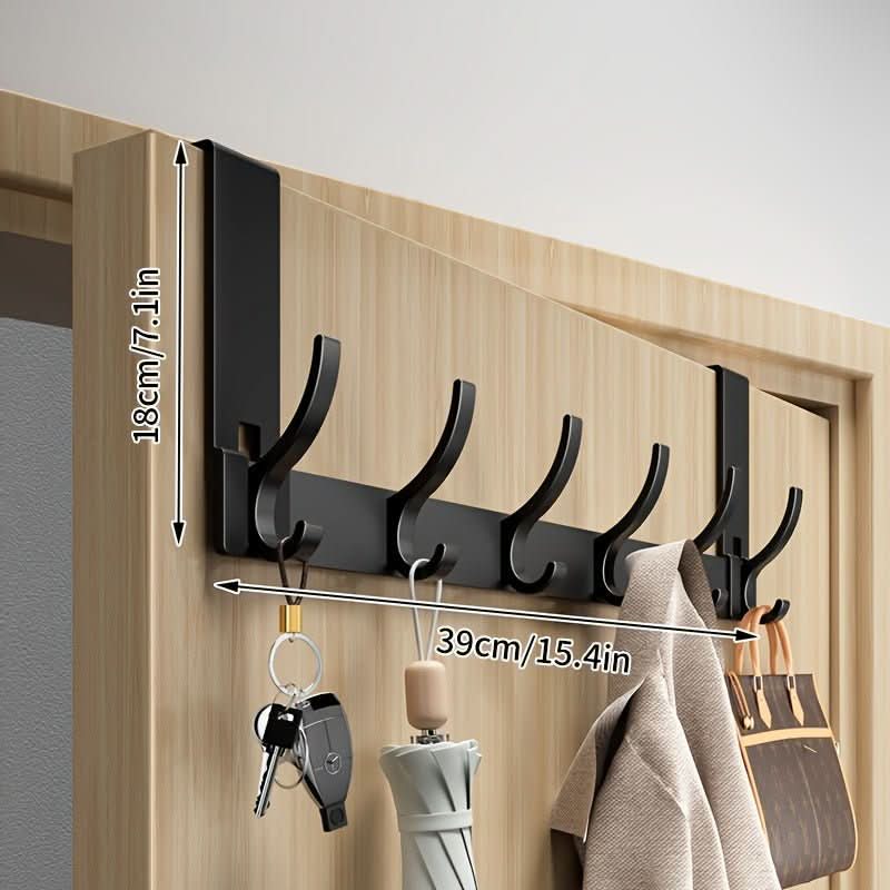 Gancho Sobre la Puerta – Gancho de Puerta Ahorra Espacio de Aluminio para Almacenamiento Elegante