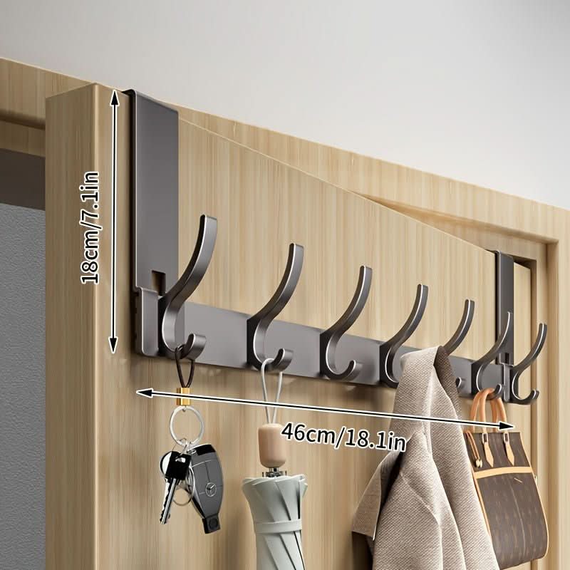 Gancho Sobre la Puerta – Gancho de Puerta Ahorra Espacio de Aluminio para Almacenamiento Elegante