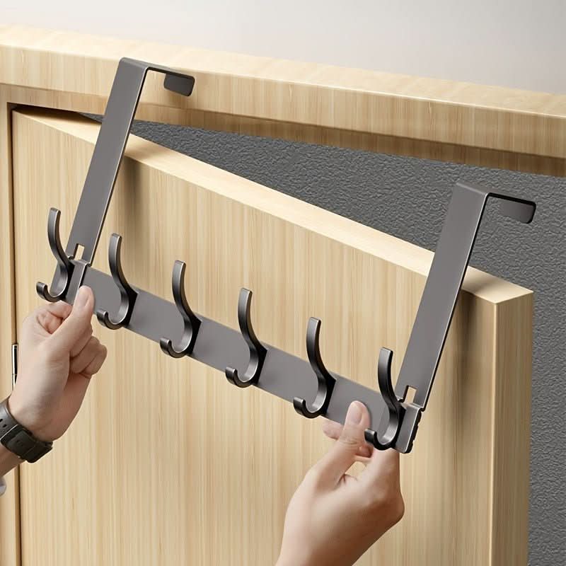Gancho Sobre la Puerta – Gancho de Puerta Ahorra Espacio de Aluminio para Almacenamiento Elegante