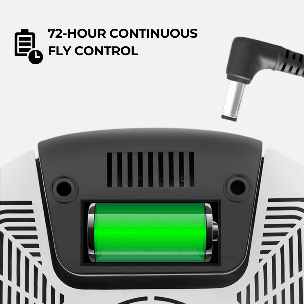 Trampa de moscas automática para uso en interiores y exteriores