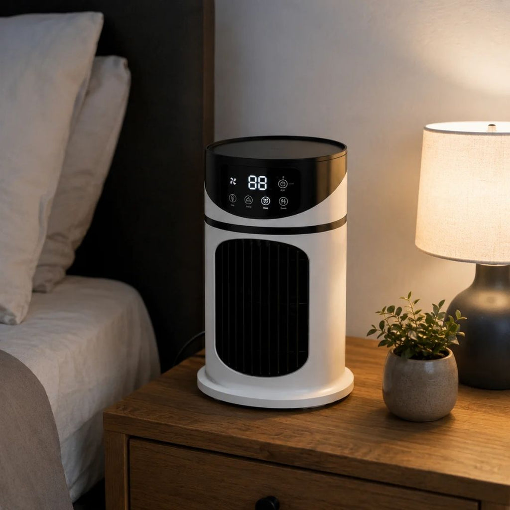 Enfriador de Aire Portátil con Pantalla LED Digital y Control Remoto