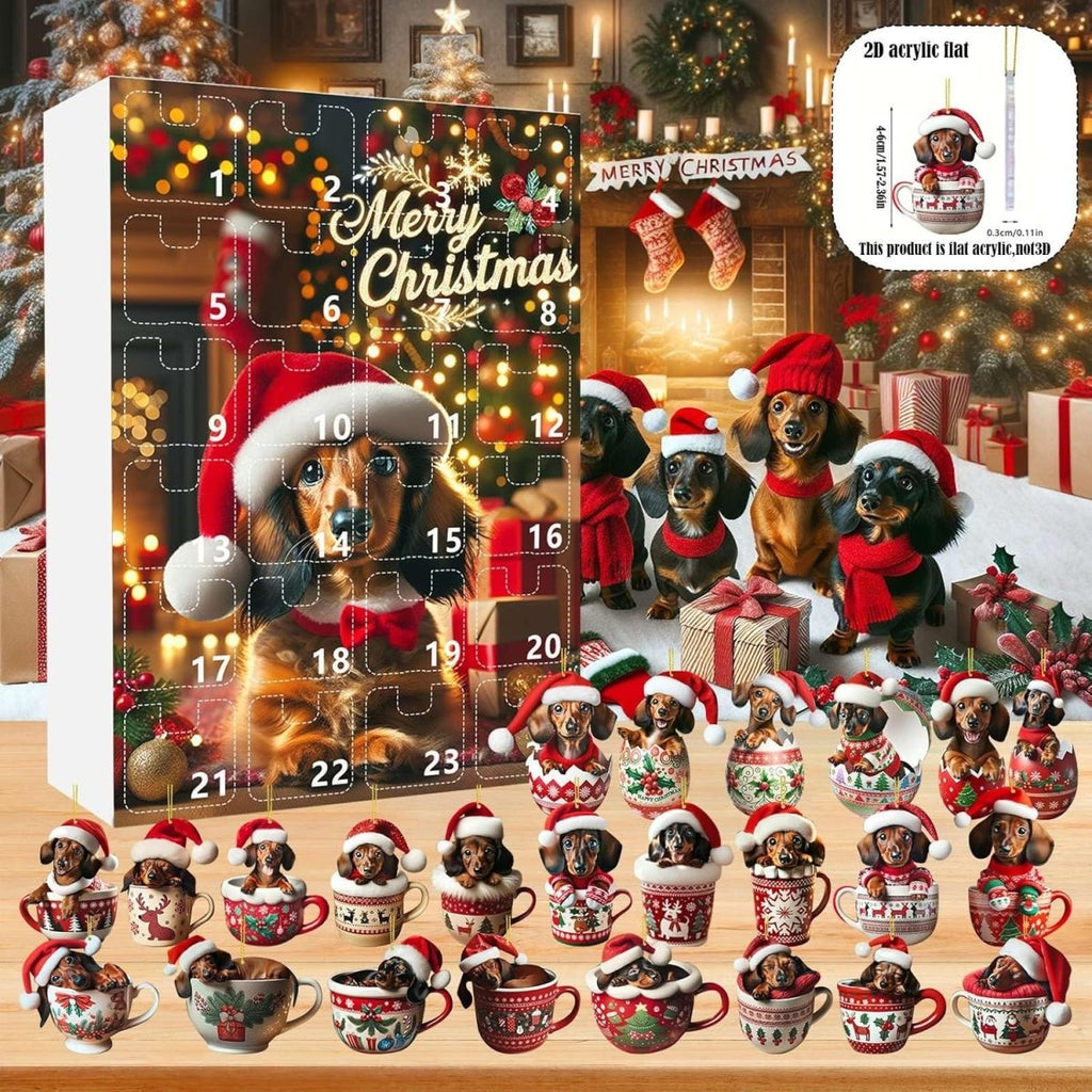 WUFFJOY – Calendario de Adviento de 24 días con temática de teckels para amantes de los animales