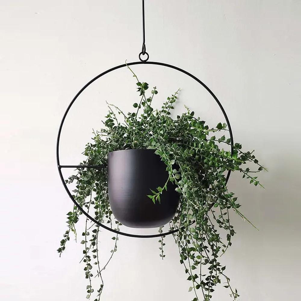 VERTILINE – Colgador de plantas de pared minimalista con cadena ajustable para un interior elegante y claro