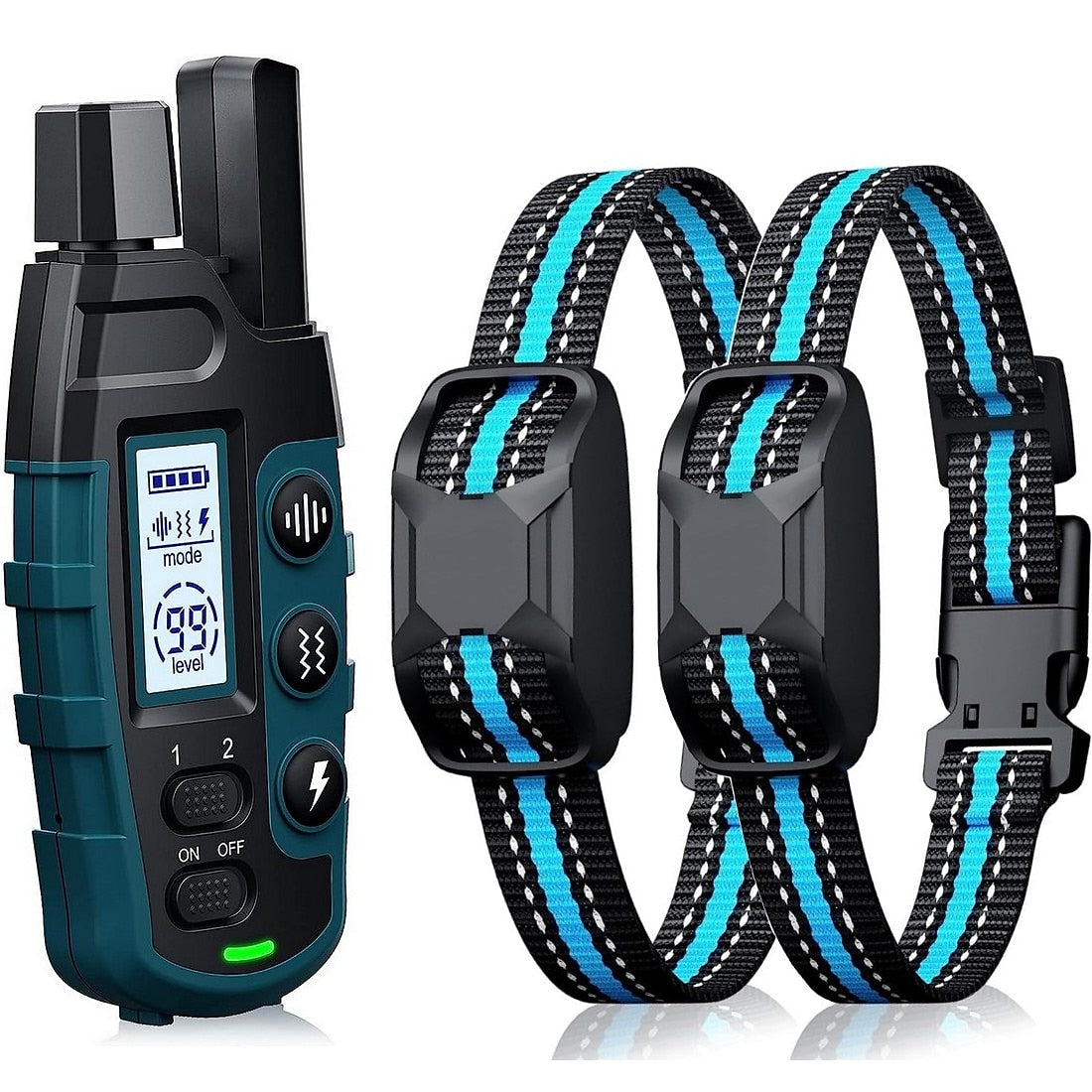Collar de entrenamiento para perros impermeable con control remoto y alcance de 1000 m