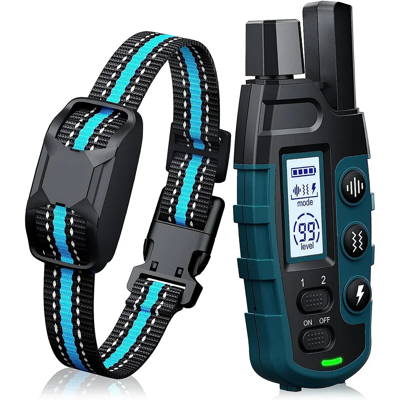 Collar de entrenamiento para perros impermeable con control remoto y alcance de 1000 m