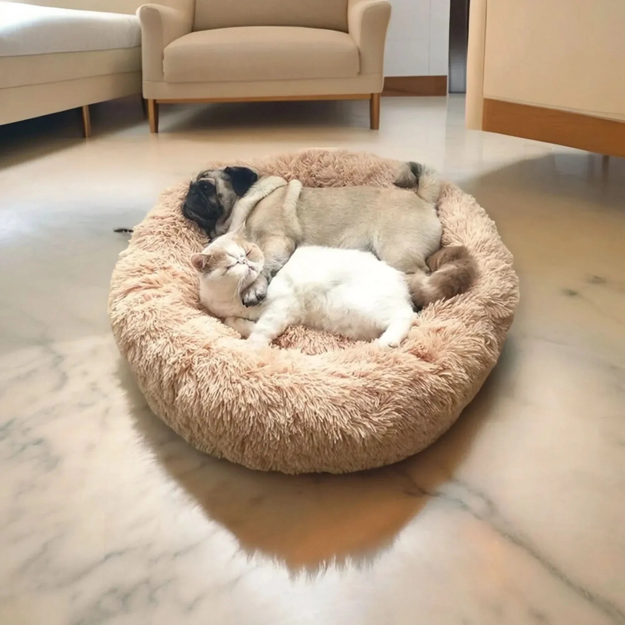 CALMING DOG – Cama para perros súper suave para un sueño relajante