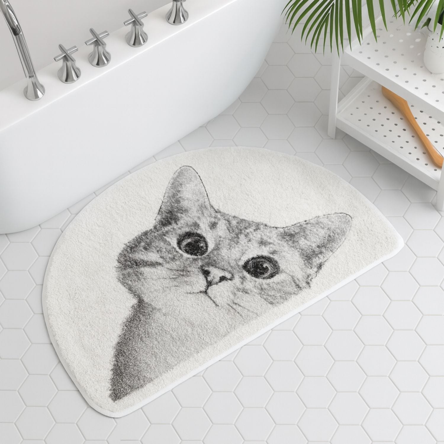 Alfombra de Baño Gatito Espiando