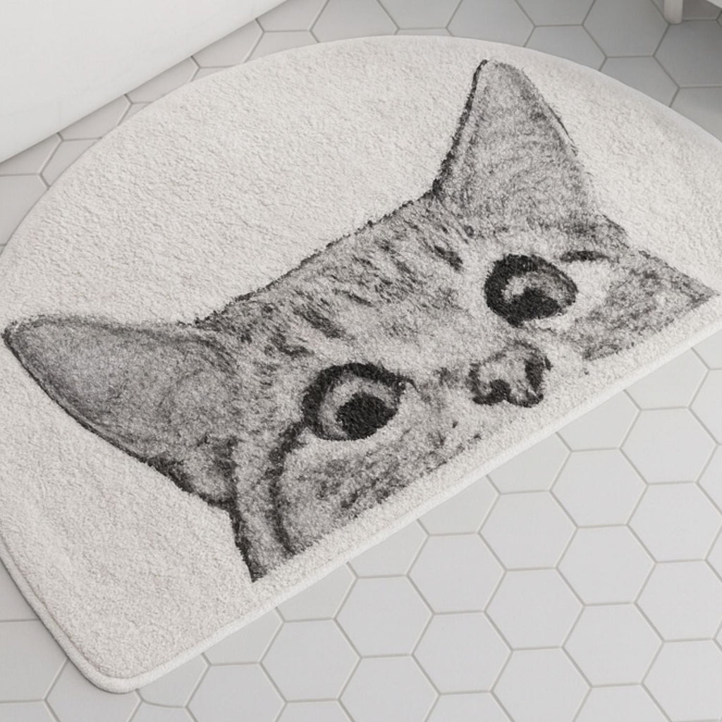 Alfombra de Baño Gatito Espiando