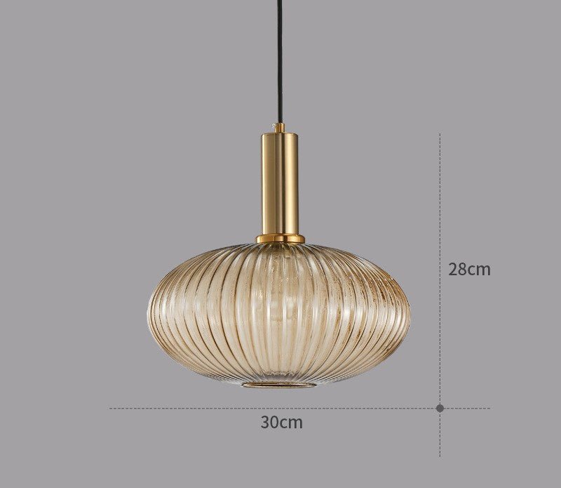 Lámpara Colgante Diseño de Vidrio Retro Estilo Vintage