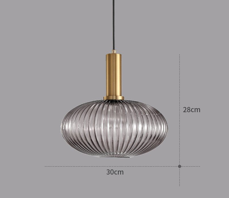 Lámpara Colgante Diseño de Vidrio Retro Estilo Vintage