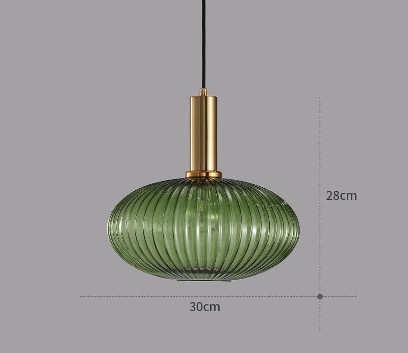 Lámpara Colgante Diseño de Vidrio Retro Estilo Vintage