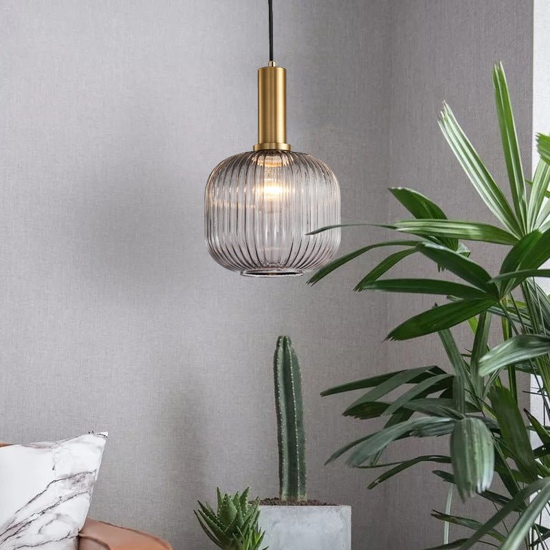 Lámpara Colgante Diseño de Vidrio Retro Estilo Vintage