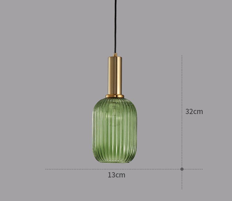 Lámpara Colgante Diseño de Vidrio Retro Estilo Vintage