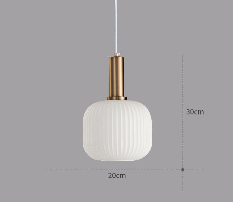 Lámpara Colgante Diseño de Vidrio Retro Estilo Vintage