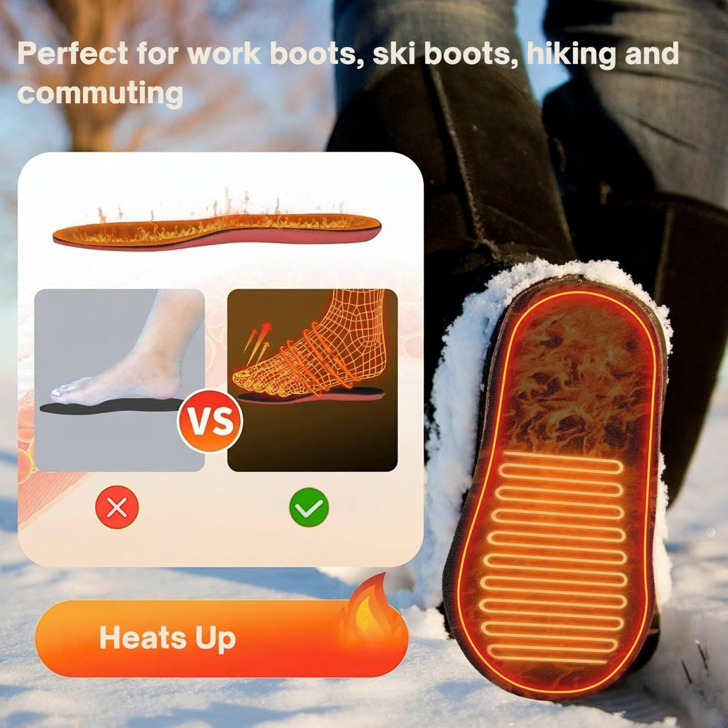 BowLift | Plantillas Calefaccion Recargables UK – Mejores Plantillas Térmicas para Botas, Botas de Trabajo y Comodidad Diaria en Invierno
