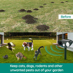 Repelente Ultrasónico para Raccoons - Repelente de Animales y Plagas Solar - Deshágase de los Raccoons en 48 Horas