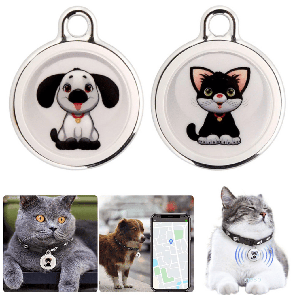 Localizador GPS para mascotas con función de seguimiento en tiempo real y alarma sonora – diseño a prueba de agua para perros y gatos