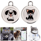 Localizador GPS para mascotas con función de seguimiento en tiempo real y alarma sonora – diseño a prueba de agua para perros y gatos