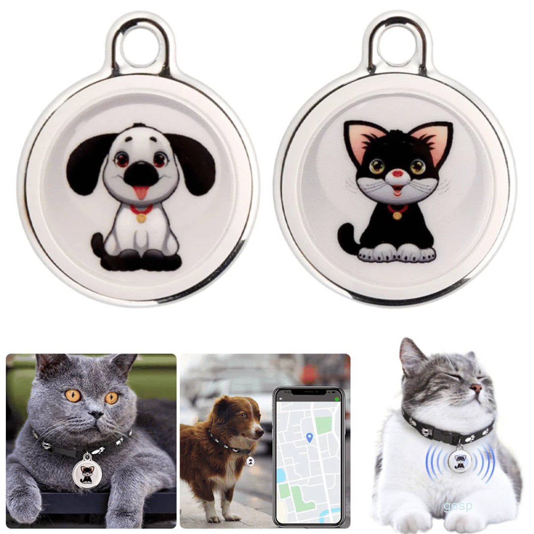 Localizador GPS para mascotas con función de seguimiento en tiempo real y alarma sonora – diseño a prueba de agua para perros y gatos