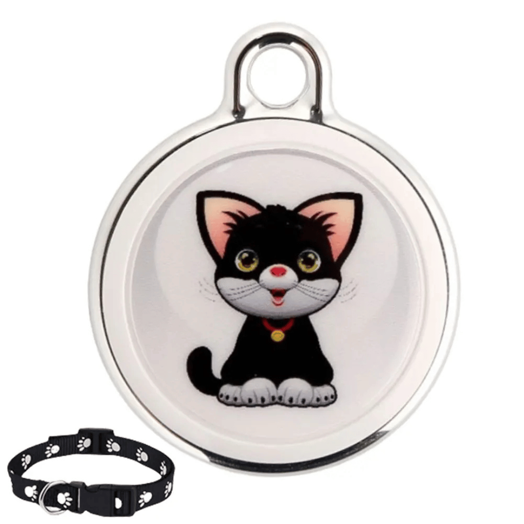 Localizador GPS para mascotas con función de seguimiento en tiempo real y alarma sonora – diseño a prueba de agua para perros y gatos