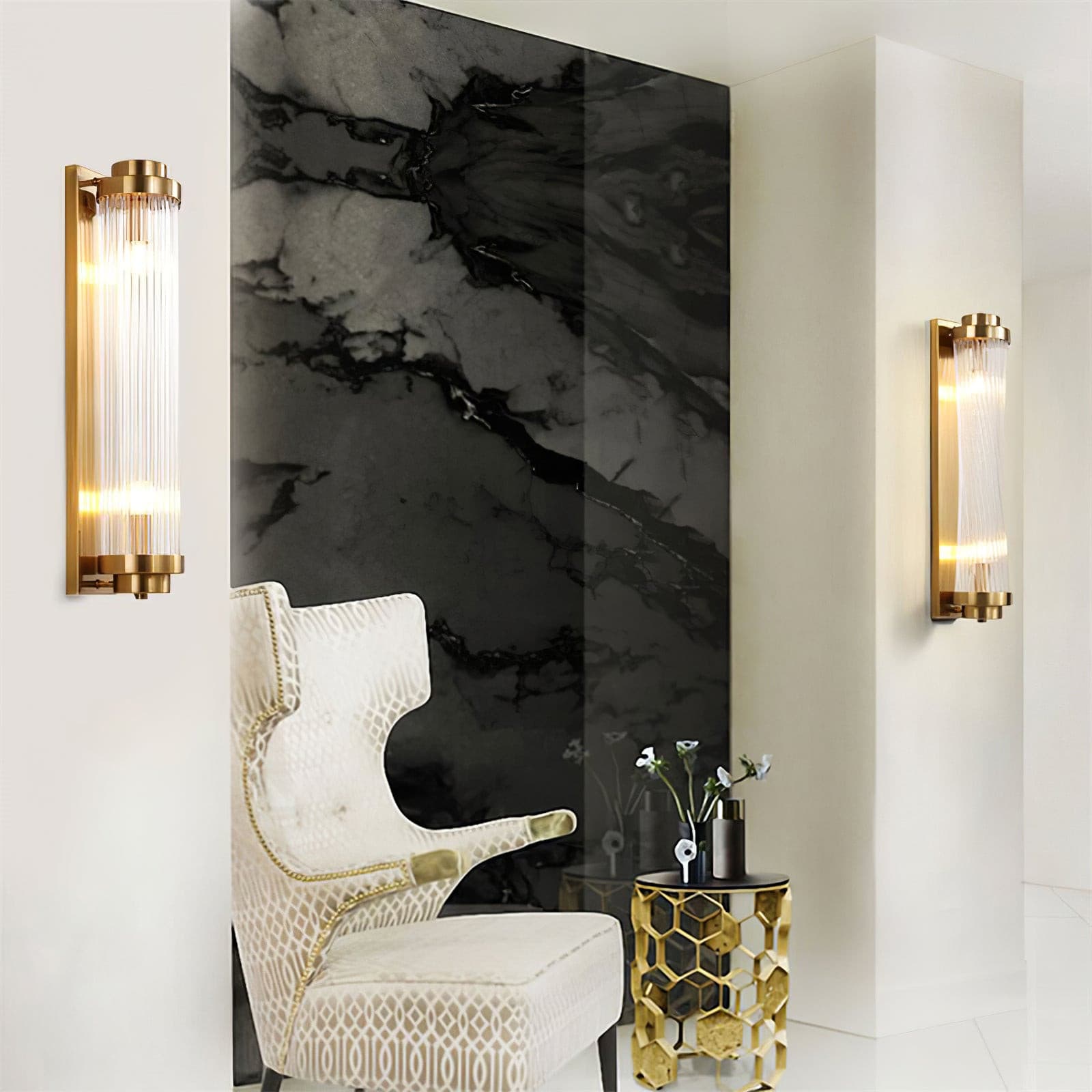 Retro | Lámpara de pared LED de vidrio estilo vintage