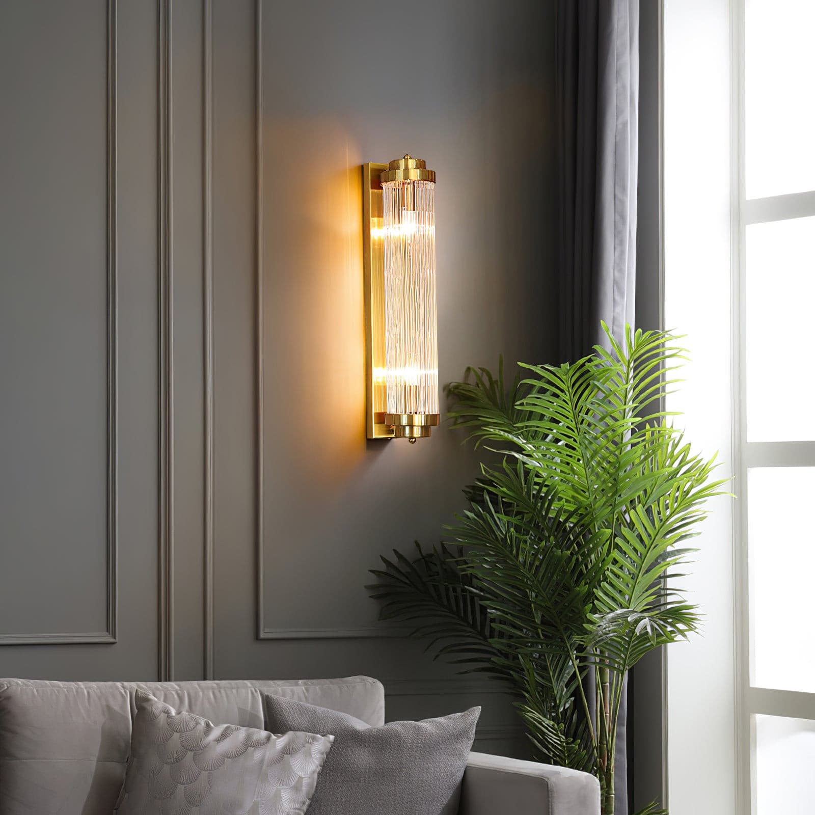 Retro | Lámpara de pared LED de vidrio estilo vintage