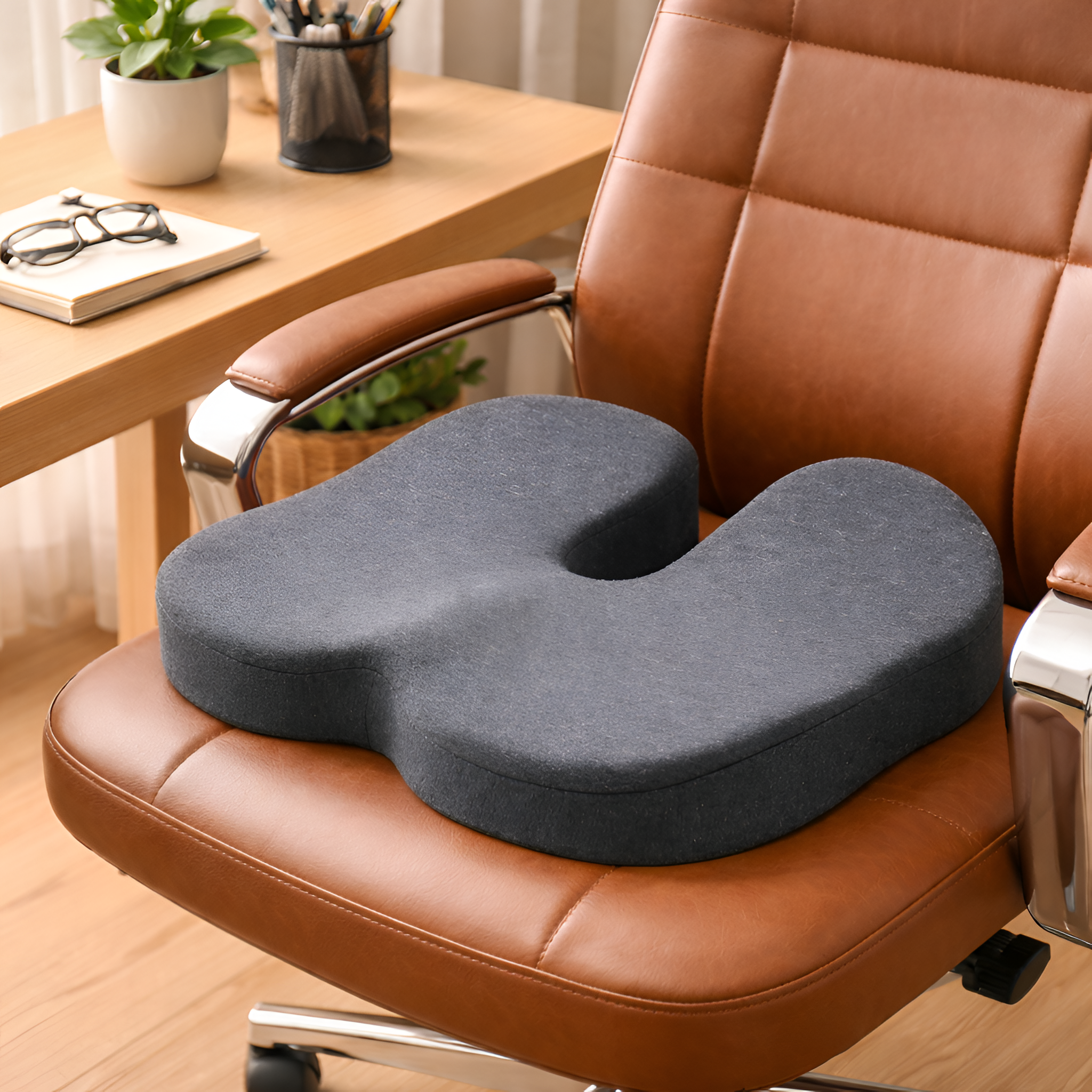Charlie - Cojín Ortopédico Asiento Ergonómico de Espuma con Memoria