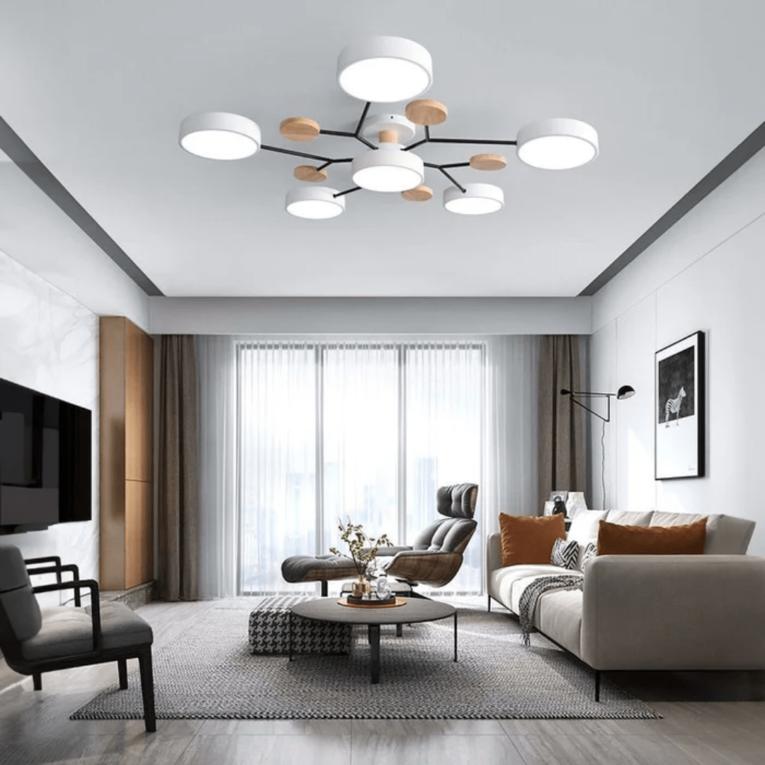CEILUX – Lámpara de techo LED redonda moderna con diseño minimalista elegante