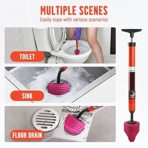 FLOWMAX – Ventouse de toilette haute pression pour un débouchage rapide
